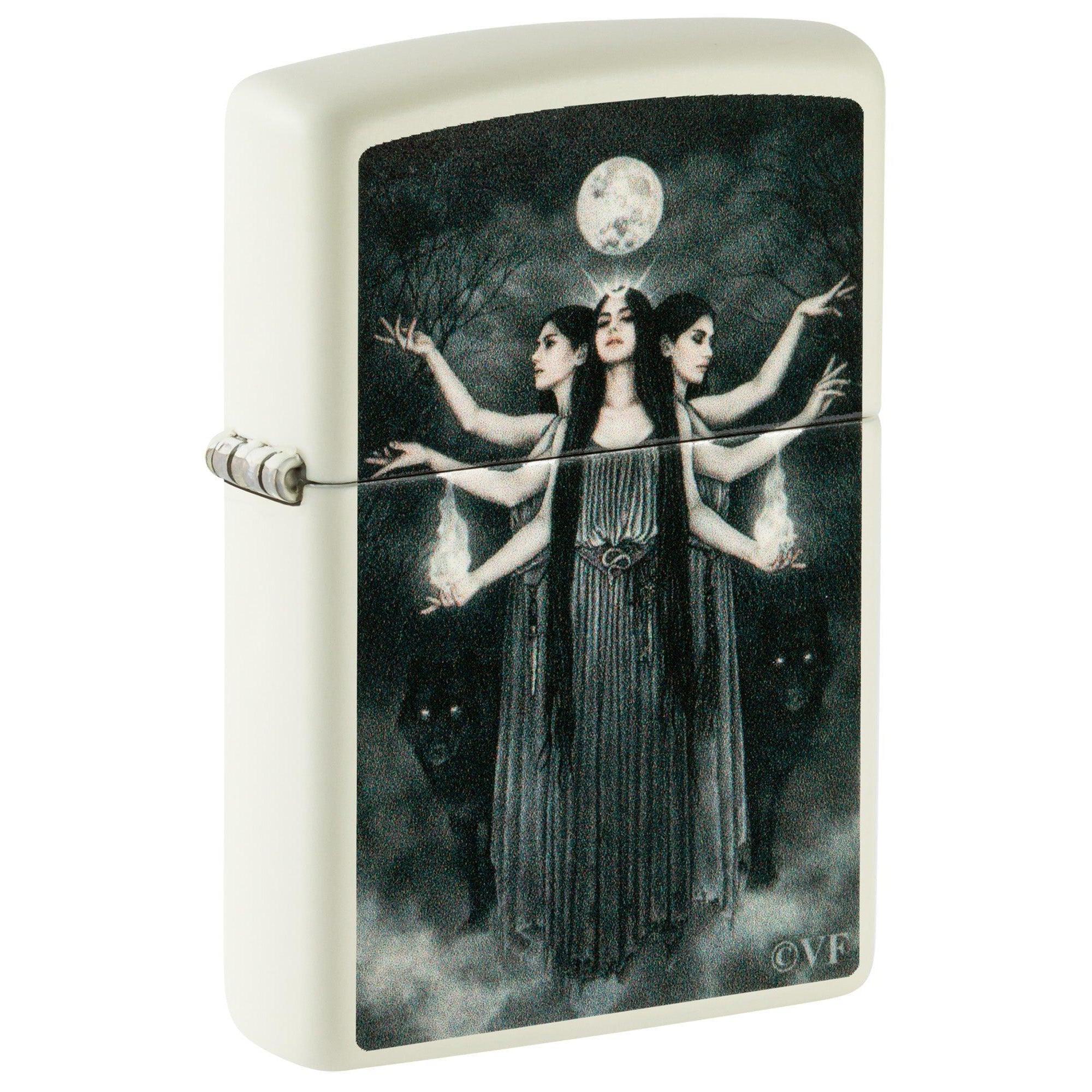 Zippo Lighter: Goddess Hecate by Victoria Francés - Glow-in-the