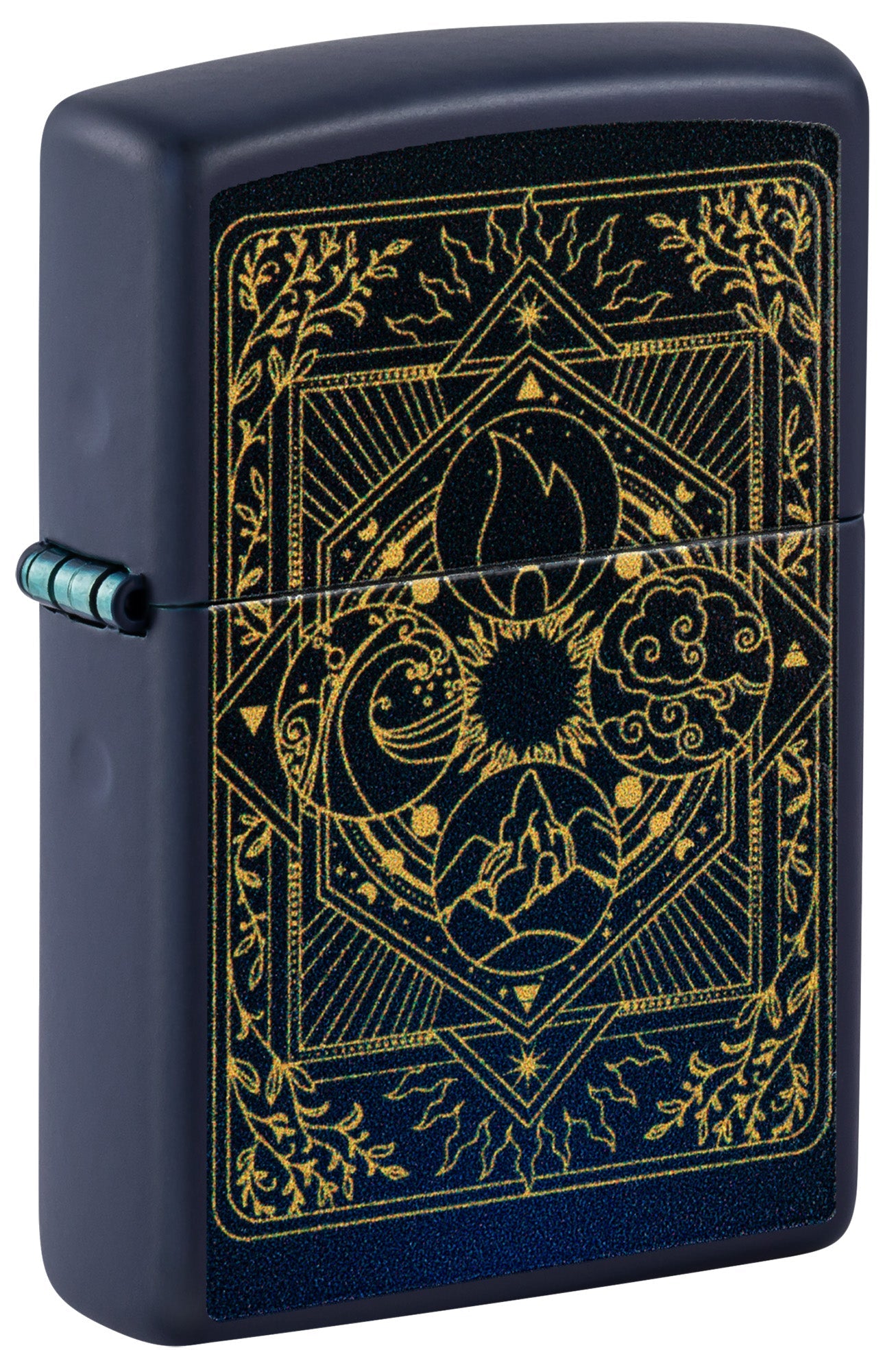 Zippo Lighter: Elements Design - Navy Matte 48958