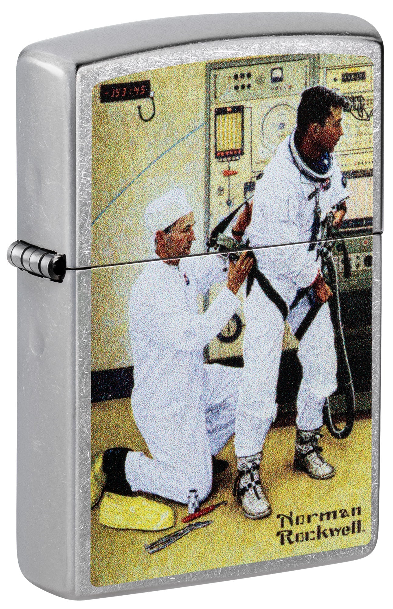 Zippo Lighter: Grissom and Young by Norman Rockwell - Street Chrome 48988