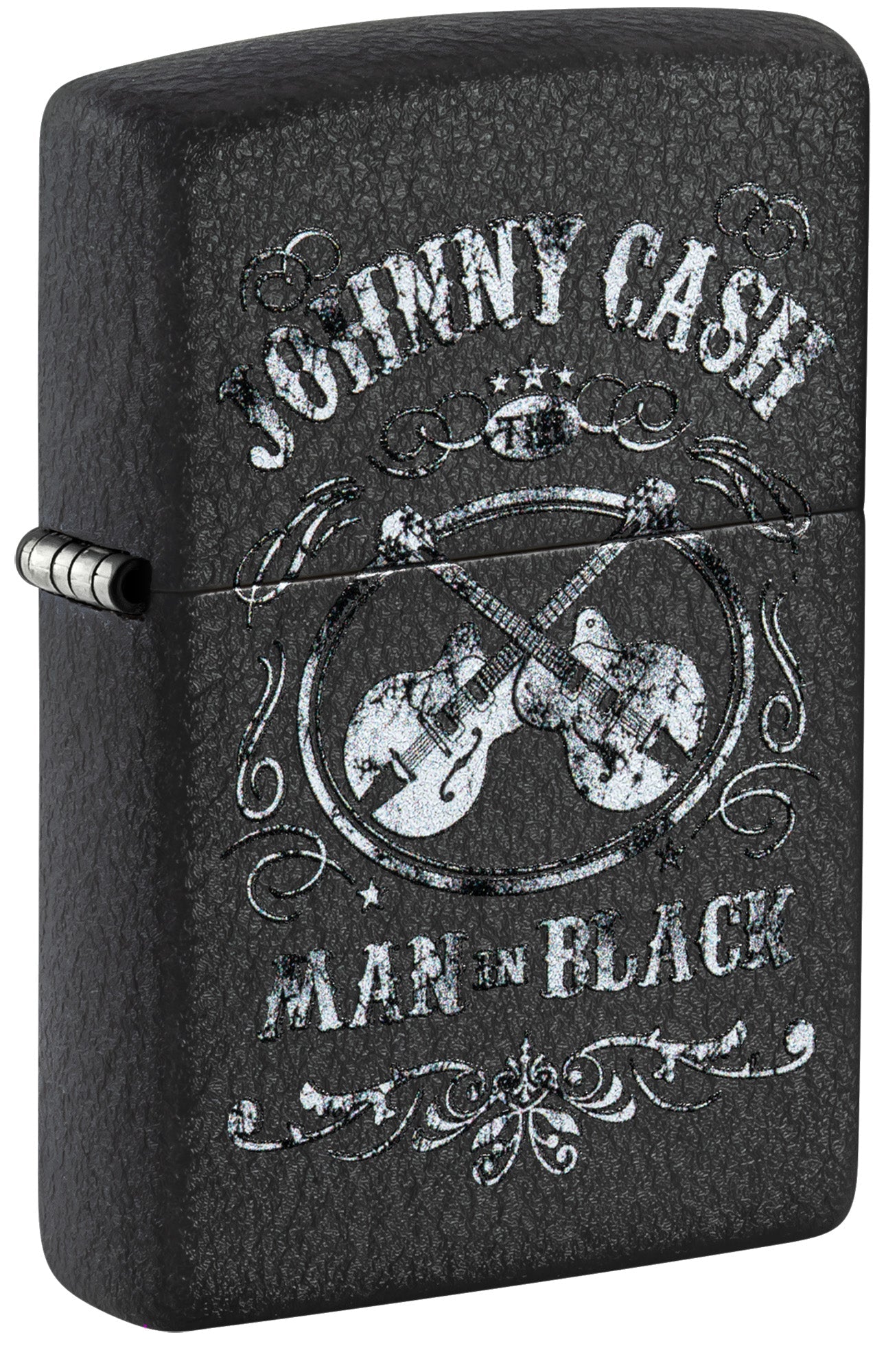 Zippo Lighter: Johnny Cash, The Man in Black - Black Crackle 48989
