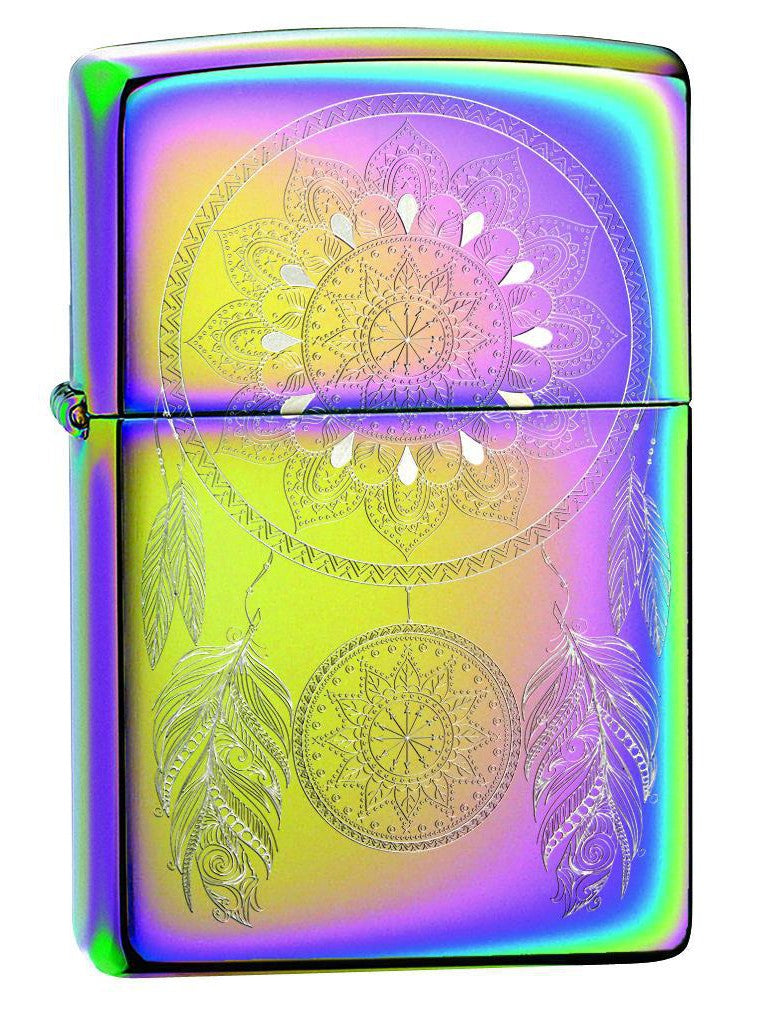 Zippo Lighter: Engraved Dreamcatcher - Multi Color 49023 (2059592466547)