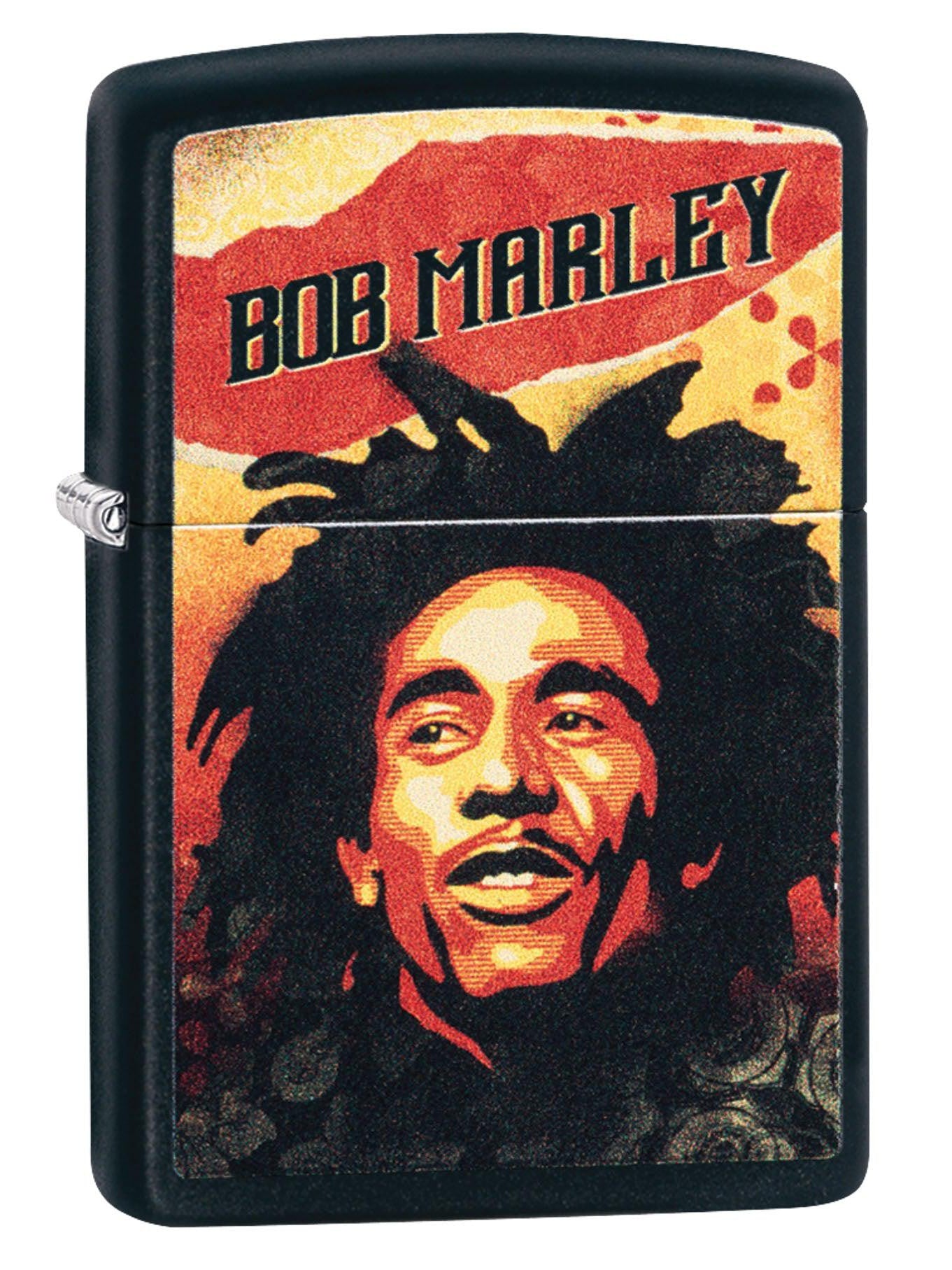 Zippo Lighter: Bob Marley Painting - Black Matte 49154 (4555557208157)