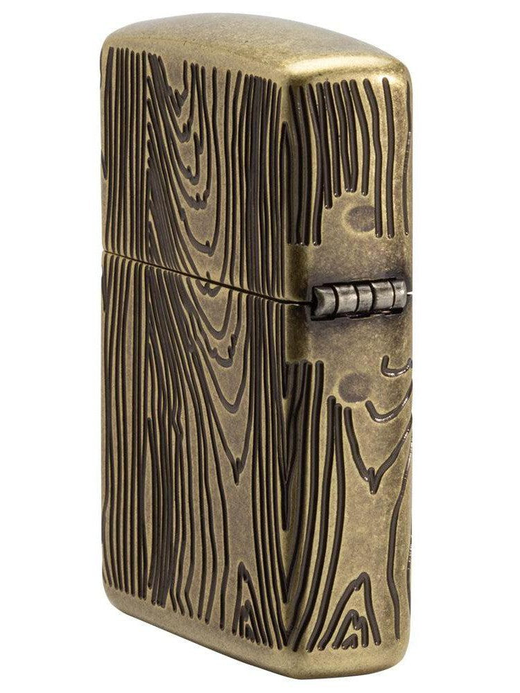 Zippo Lighter: Jim Beam, Armor Engraved - Antique Brass Plate 49284