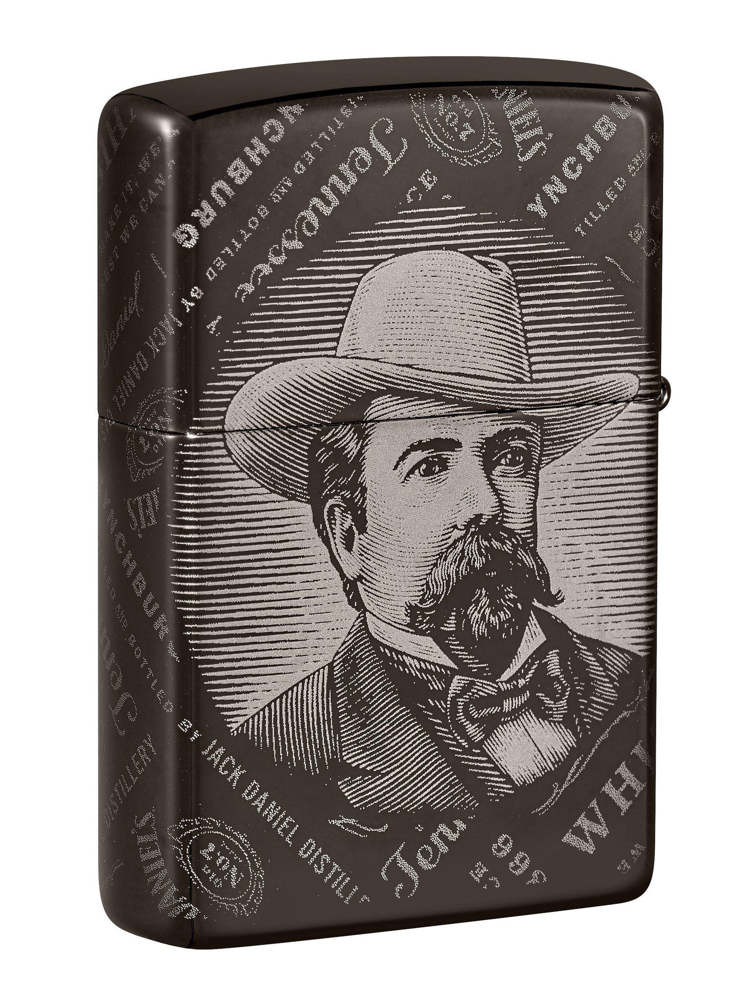 Zippo Lighter: Jack Daniels, Photo Image 360 - Black Ice 49320