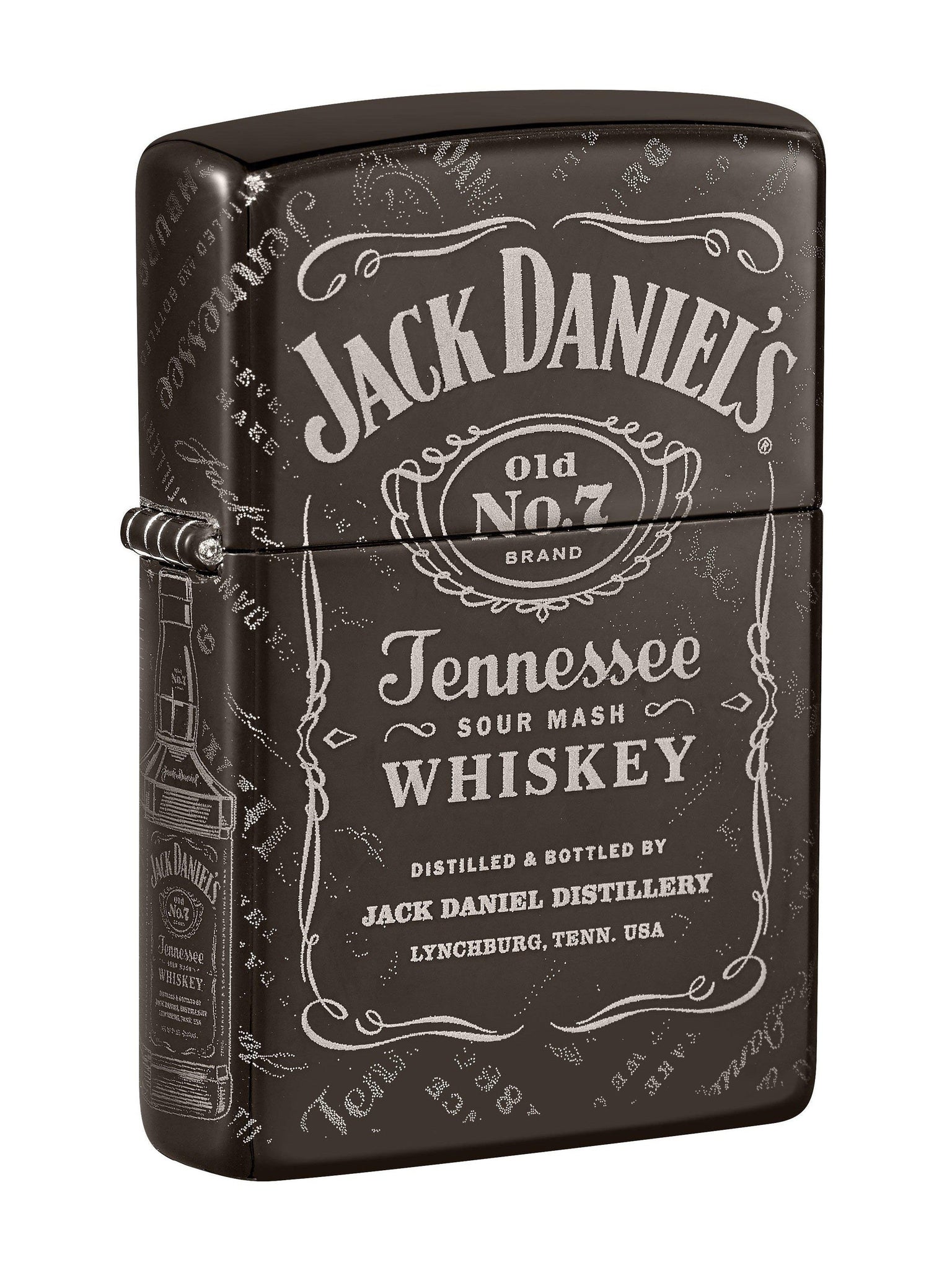 Zippo Lighter: Jack Daniels, Photo Image 360 - Black Ice 49320