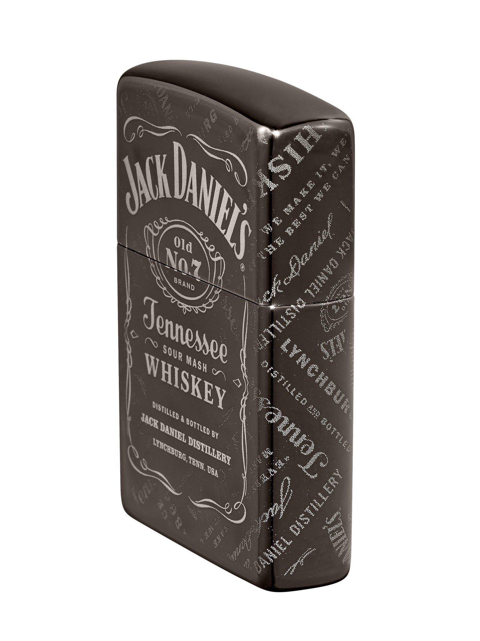 Zippo Lighter: Jack Daniels, Photo Image 360 - Black Ice 49320