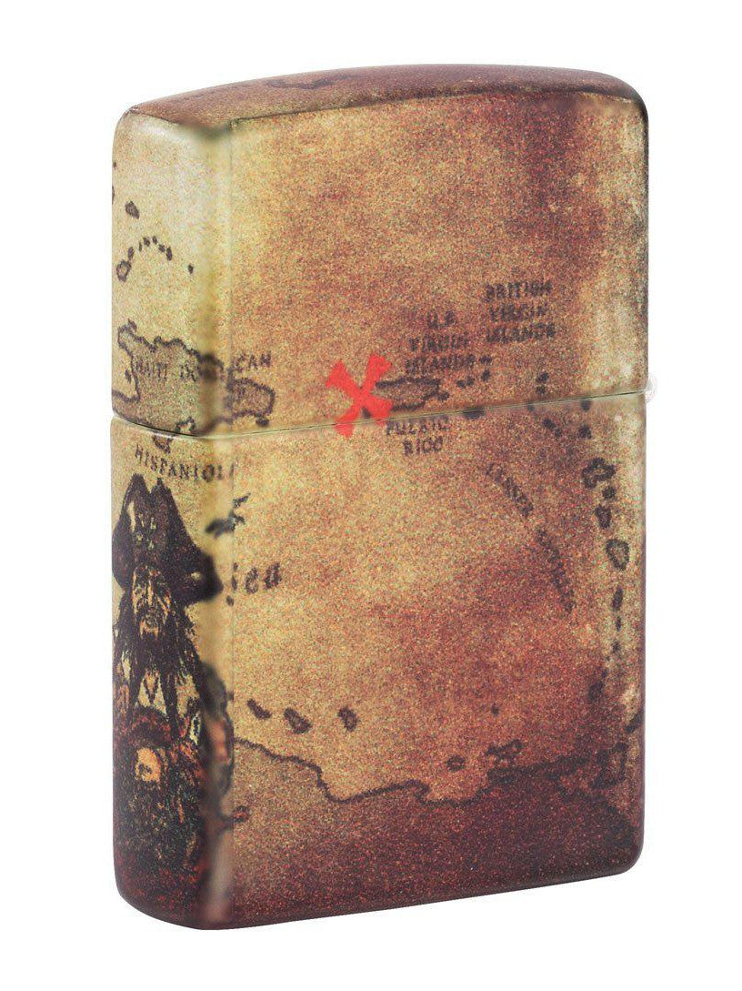Zippo Lighter: Pirate Ship and Map, 540 Color - 49355 (5650615009435)