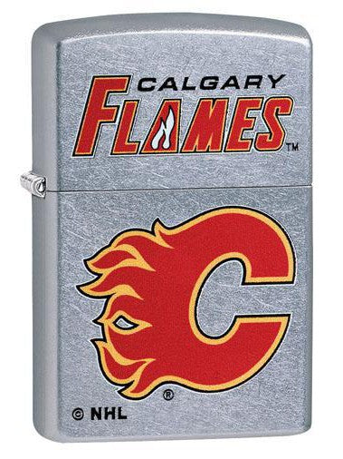 Zippo Lighter: NHL Hockey, Calgary Flames - Street Chrome 49363