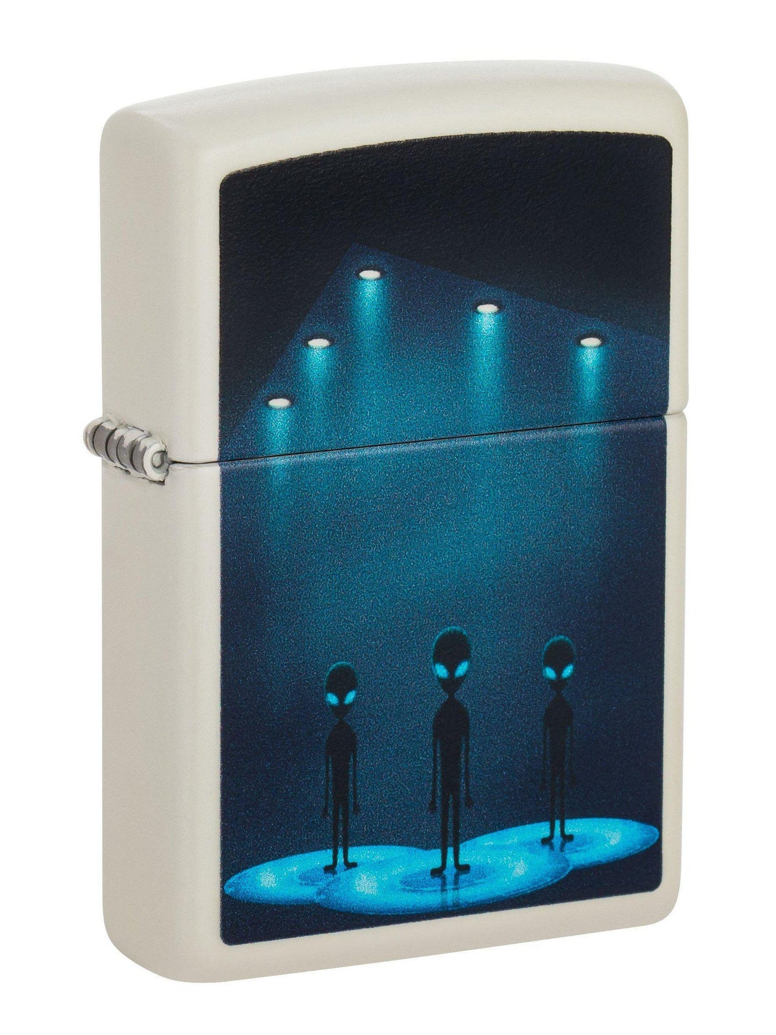 Zippo Lighter: Aliens and Spaceship - Glow in the Dark 49487