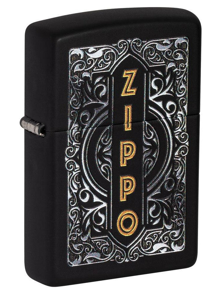 Zippo Lighter: Zippo Design - Black Matte 49535