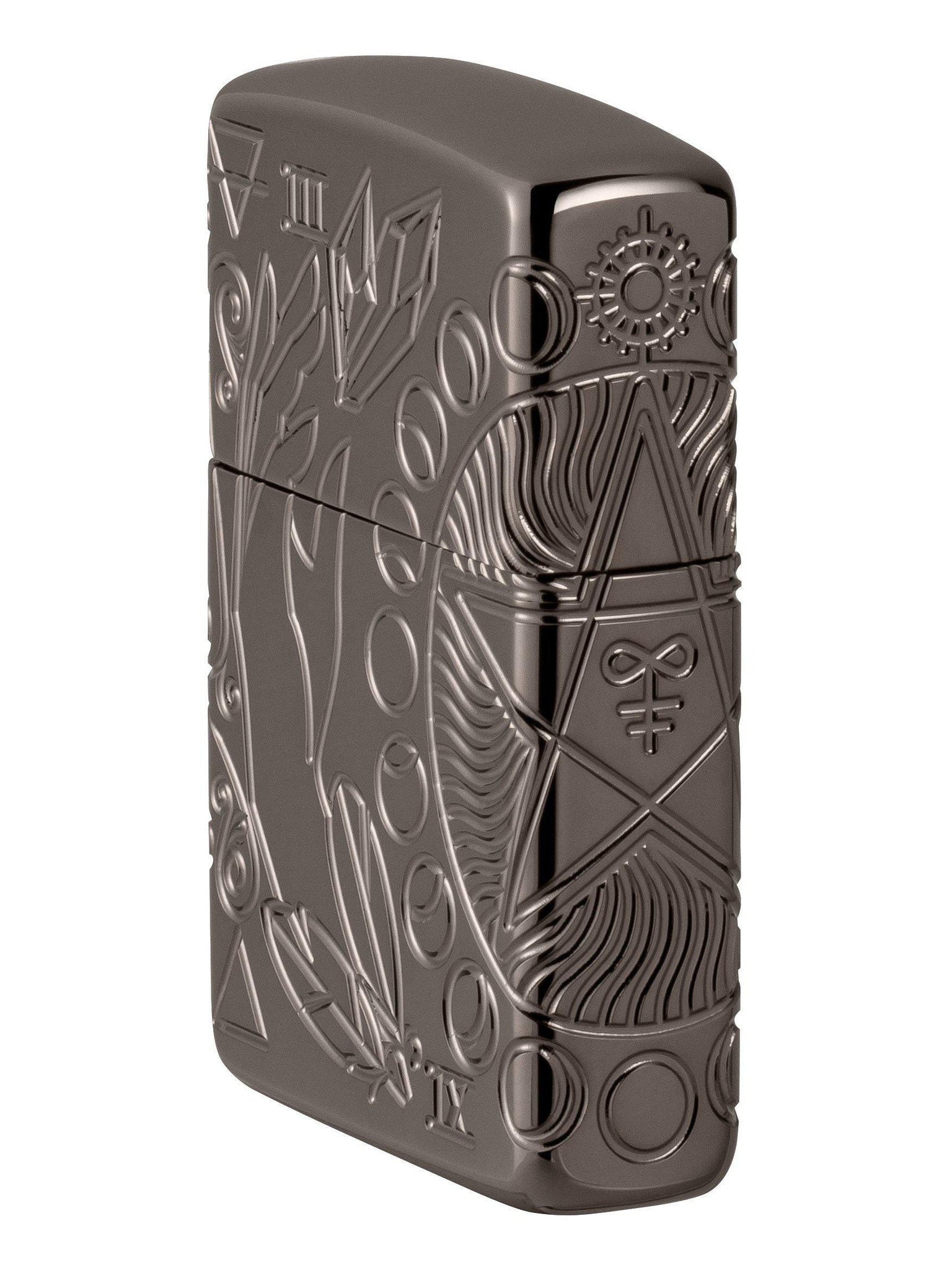 Zippo Lighter: Wicca Design, MultiCut Armor - Black Ice 49689