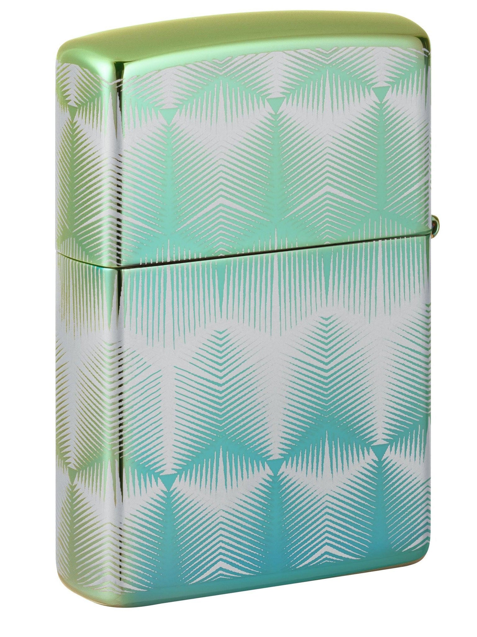 Zippo Lighter: Pattern Design - High Polish Teal 49813