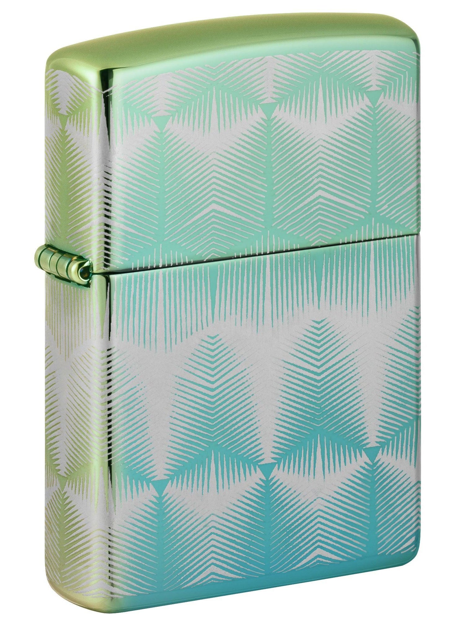 Zippo Lighter: Pattern Design - High Polish Teal 49813