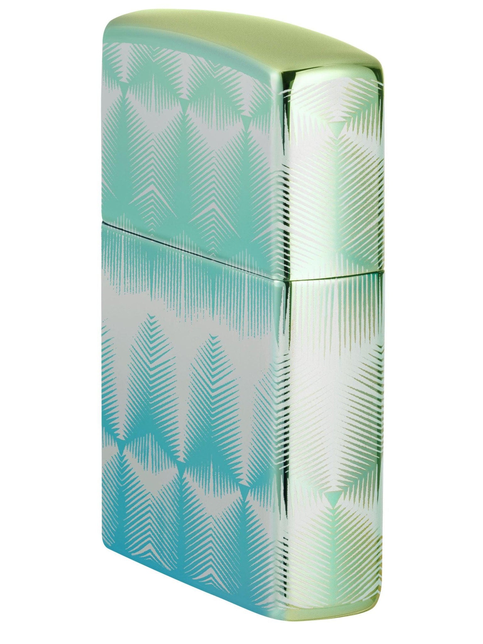 Zippo Lighter: Pattern Design - High Polish Teal 49813