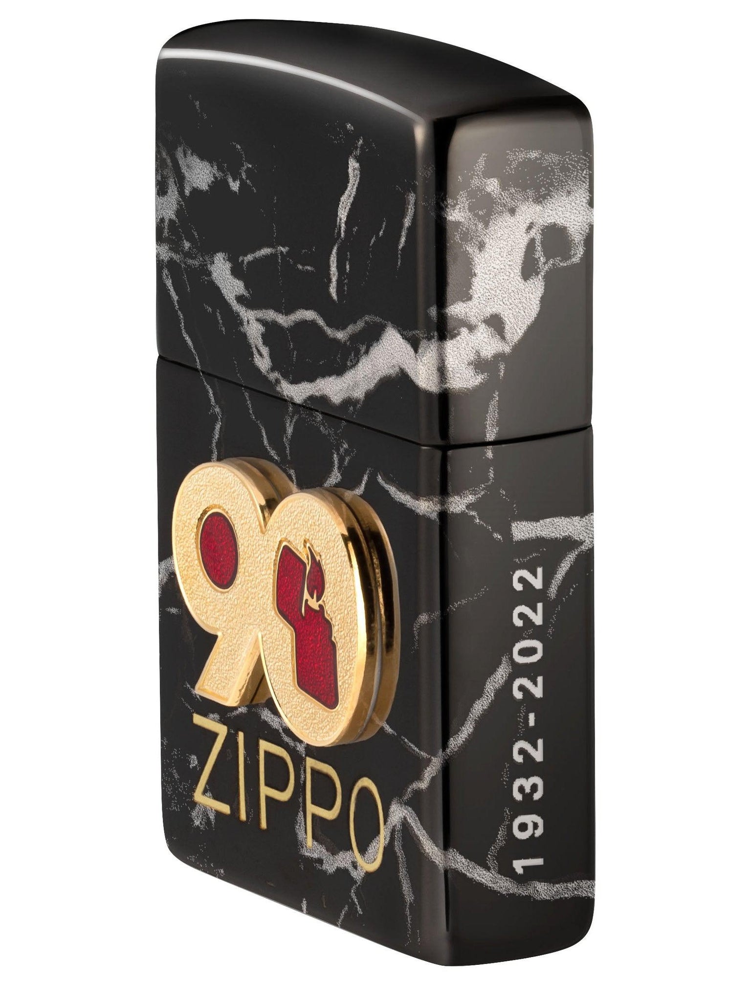 Zippo Lighter: 90th Anniversary Commemorative - High Polish Black 49864