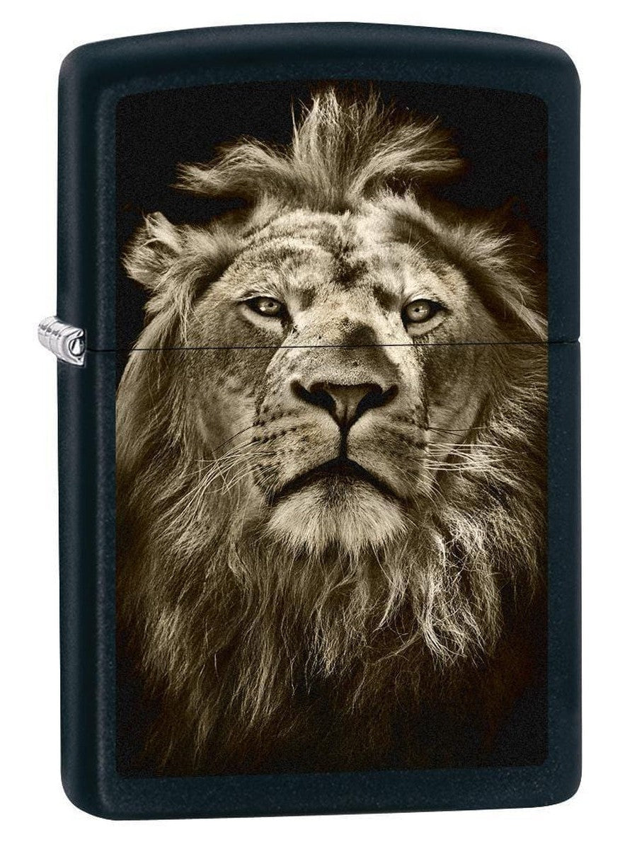 Zippo Lighter: Lion Eyes - Black Matte 76152 (1975576330355)