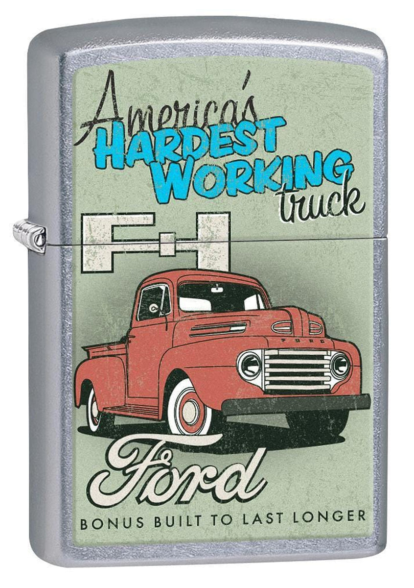 Zippo Lighter: Ford, America's Hardest Working Truck - Street Chrome 77163 - Gear Exec (1975591075955)
