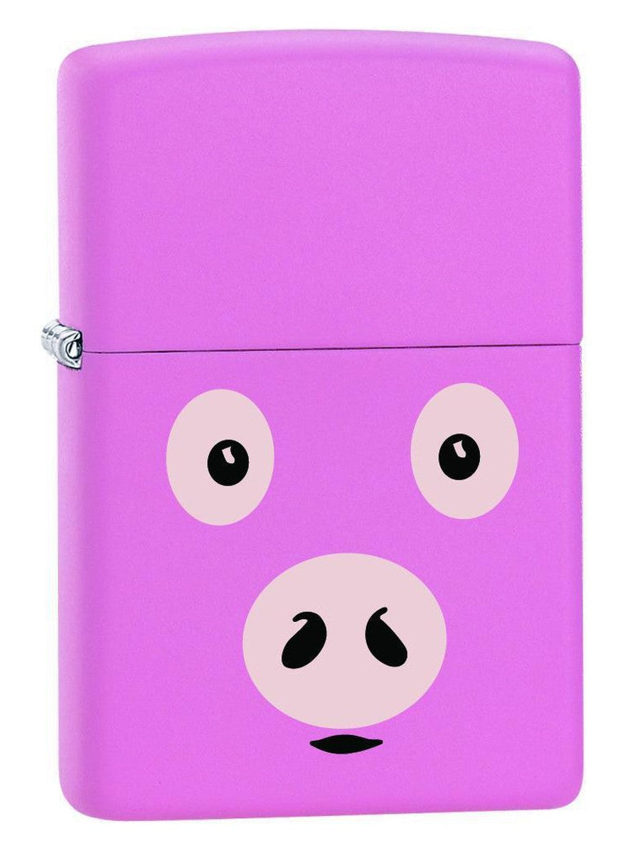 Zippo Lighter: Pink Pig - Pink Matte 77388 (1975594418291)