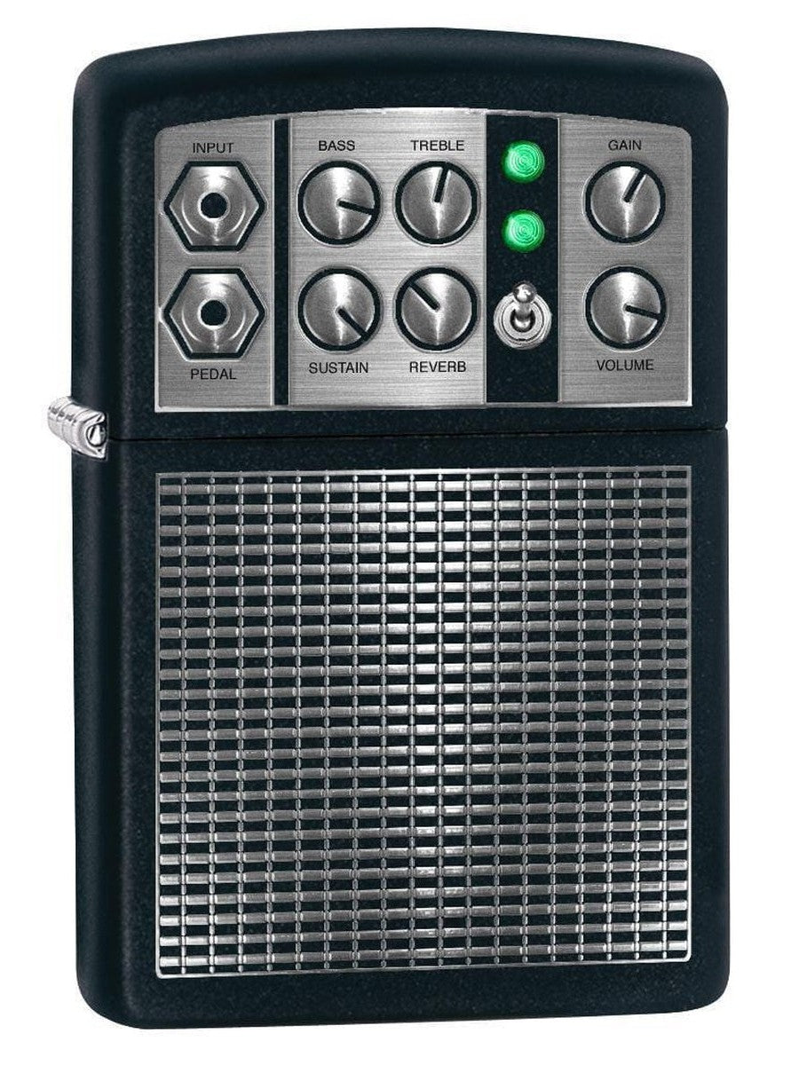 Zippo Lighter: Stereo Amplifier - Black Matte 78084 (1975604019315)