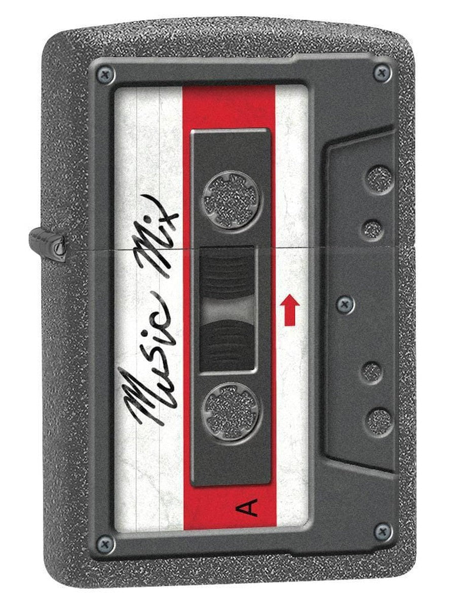 Zippo Lighter: Cassette Tape - Iron Stone 78252 - Gear Exec (1975606411379)