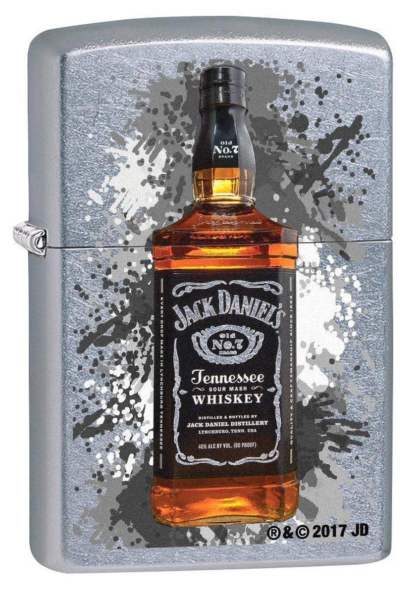 Zippo Lighter: Jack Daniel's Whiskey Bottle - Street Chrome 78870 (1975615324275)