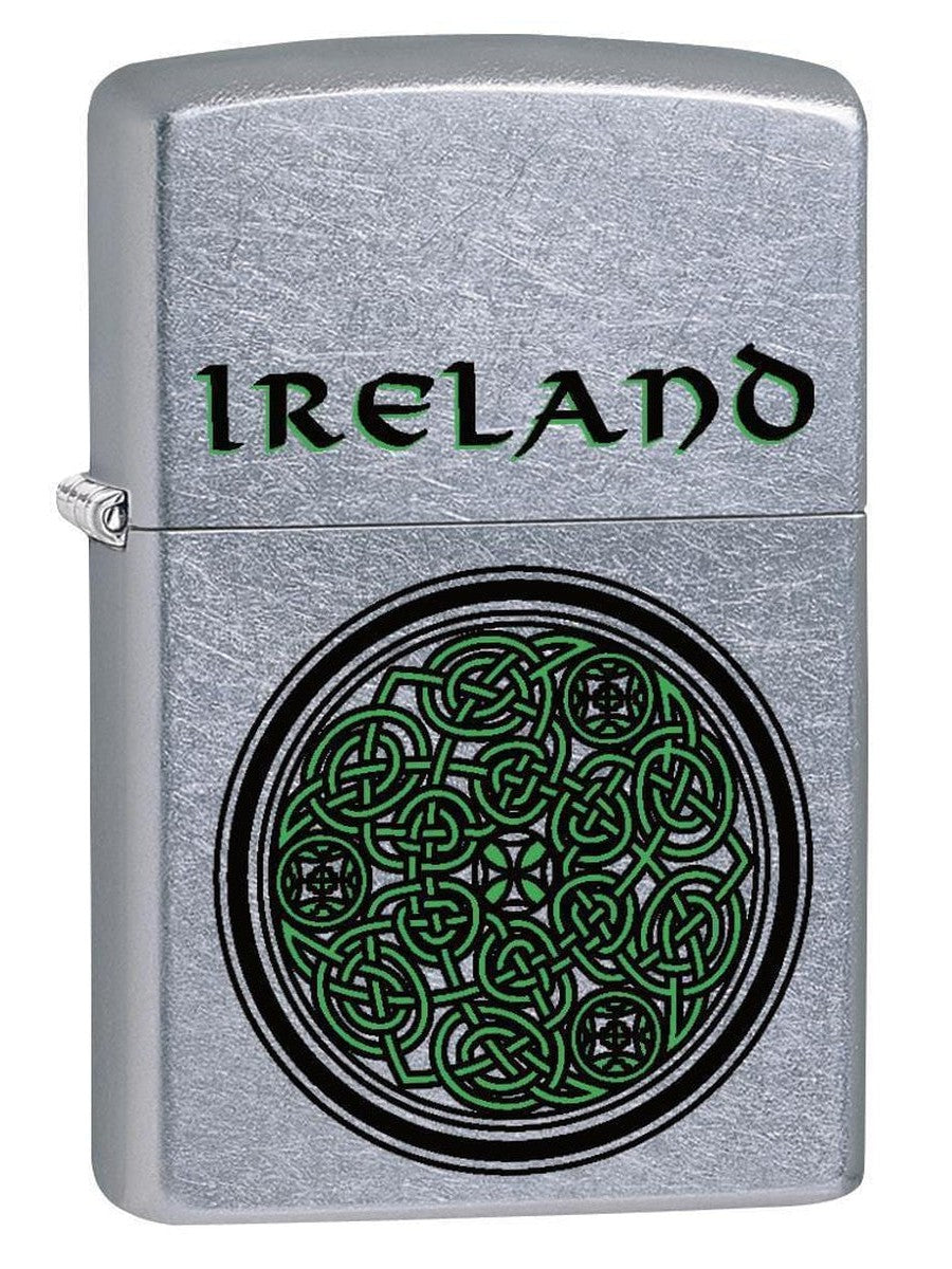 Zippo Lighter: Ireland Celtic Knot - Street Chrome 79254 - Gear Exec (1975621189747)