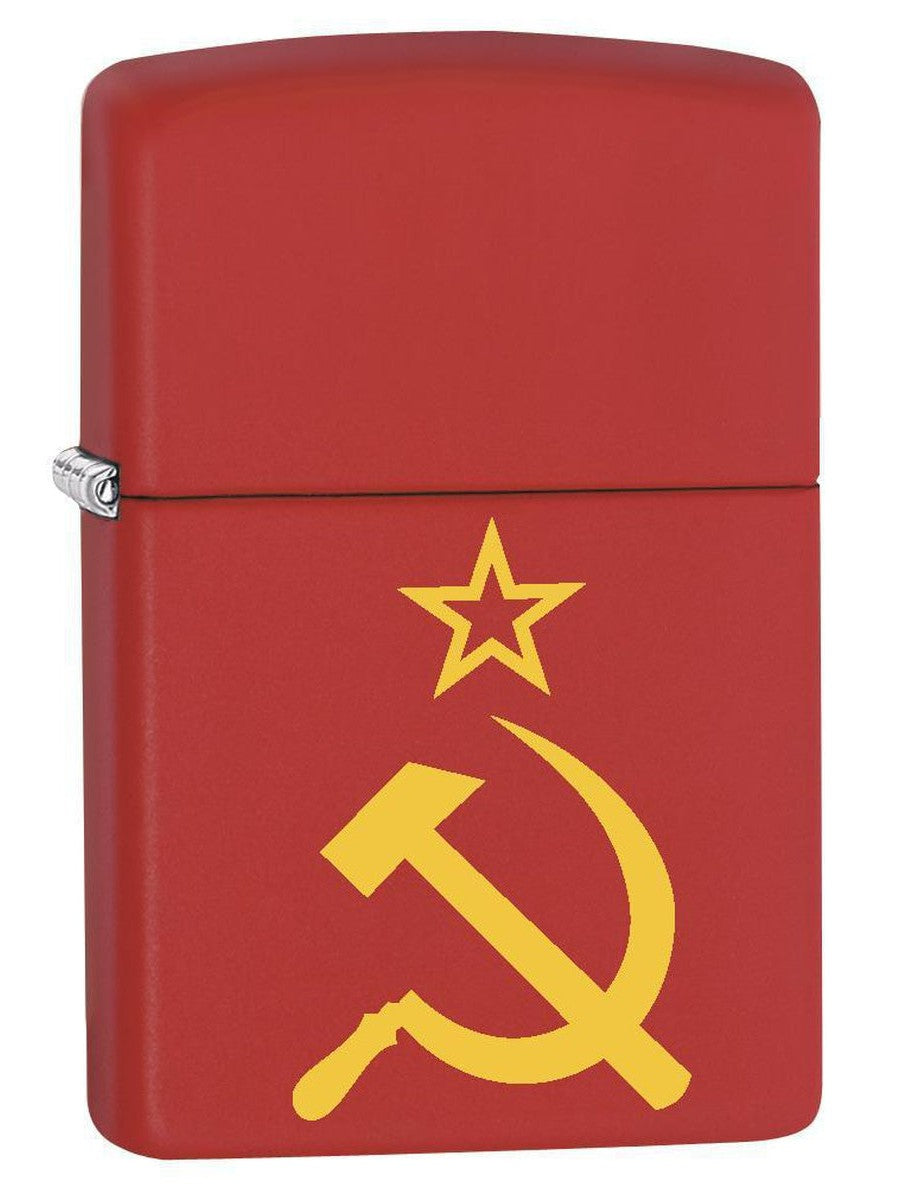 Zippo Lighter: Hammer, Sickle and Star - Red Matte 79257 - Gear Exec (1975621255283)