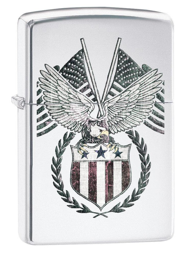 Zippo Lighter: United States of America Seal - High Polish Chrome 80743