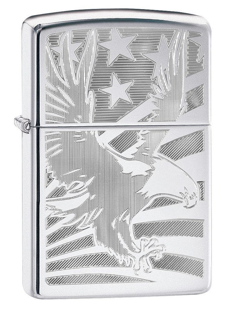 Zippo - Lion High Polish Chrome - Zippos Personalizados México