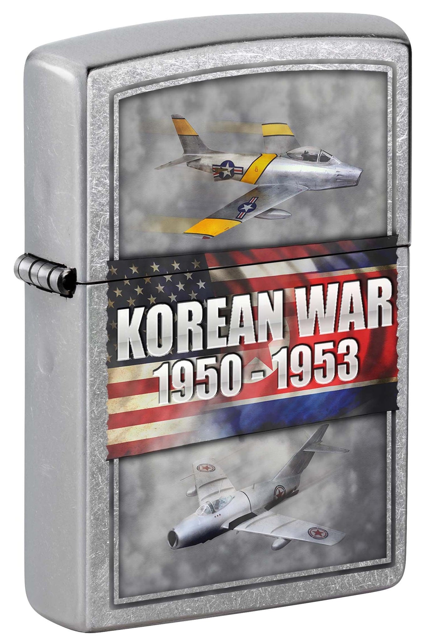 Zippo Lighter: Korean War 1950-1953 - Street Chrome 80972