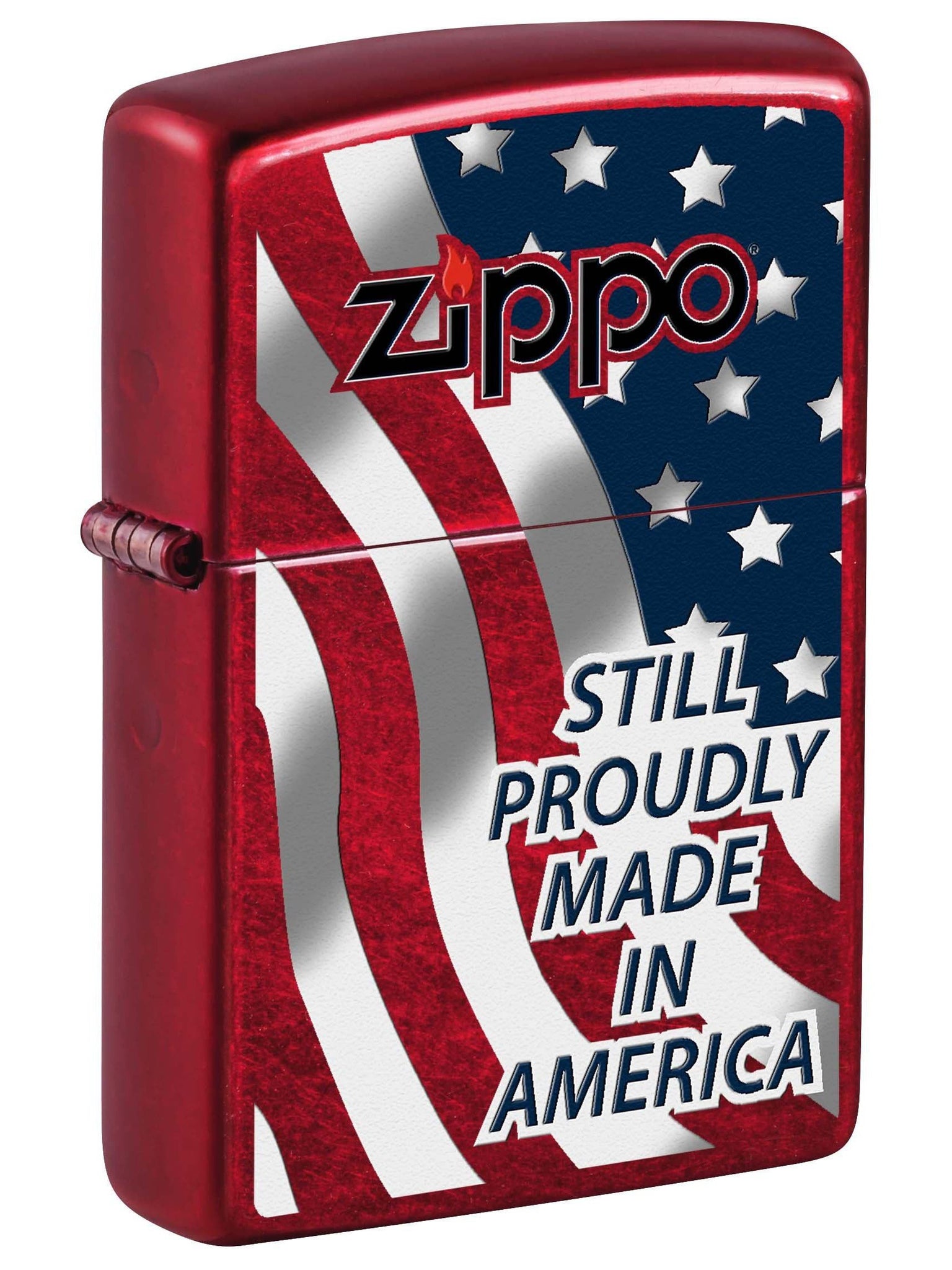 Zippo Lighter: Zippo, Still Proudly Made in America - Candy Apple Red 81012