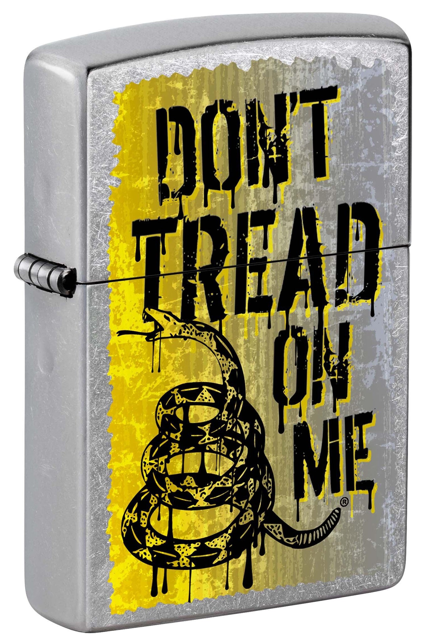 ø Rindende spin Zippo Lighter: Don't Tread on Me Logo - Street Chrome 81017 – Lucas Lighters