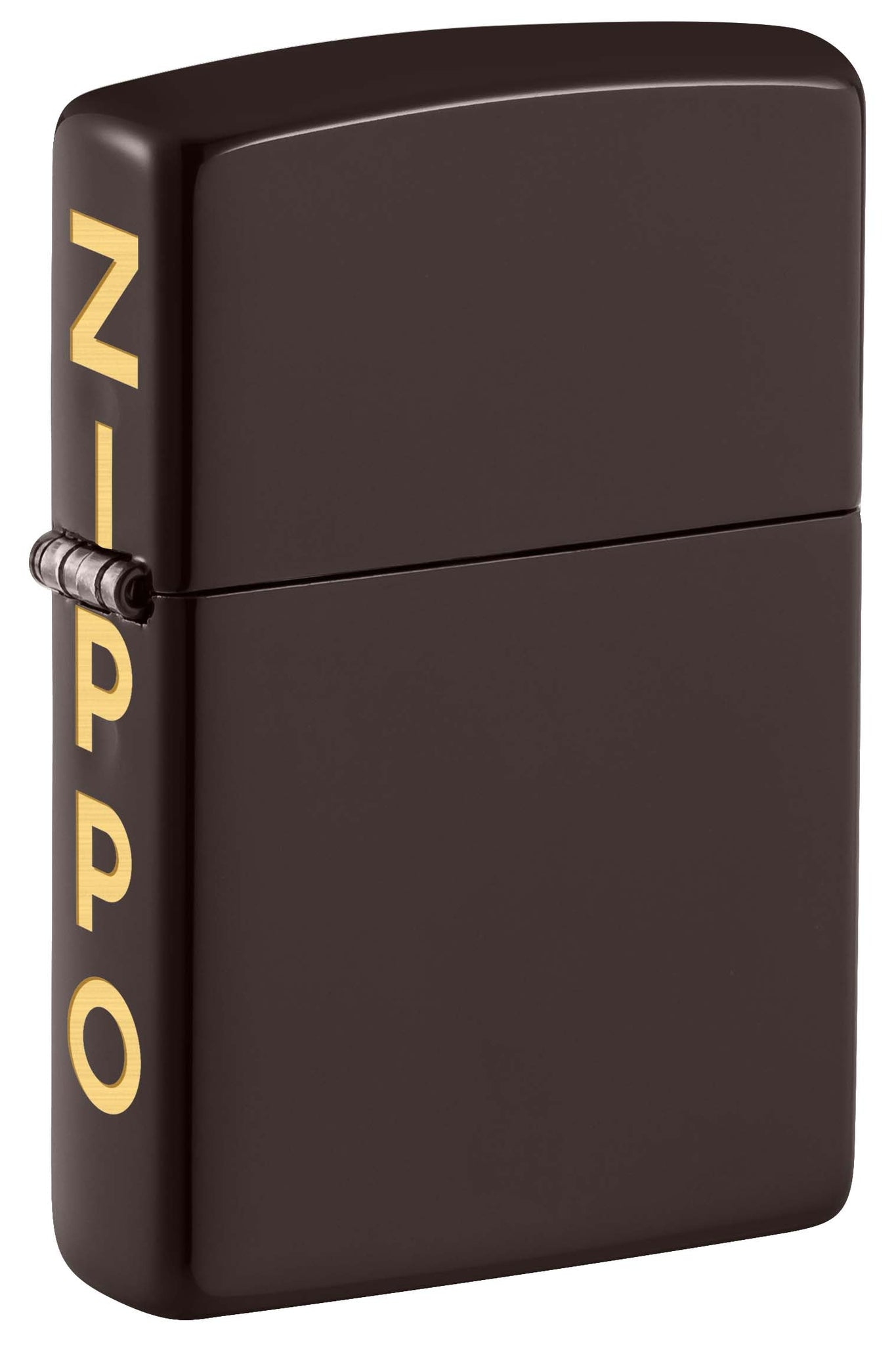 Zippo Lighter: Side Zippo Logo, Engraved - Brown 81124