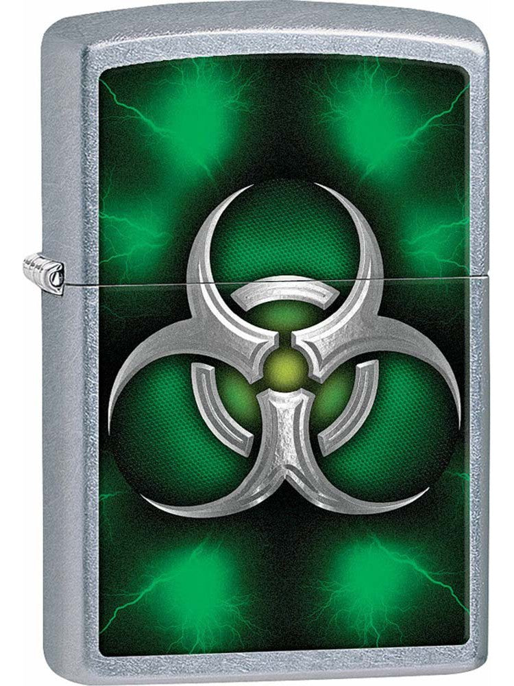 Zippo Lighter Biohazard Street Chrome 81169 Lucas Lighters