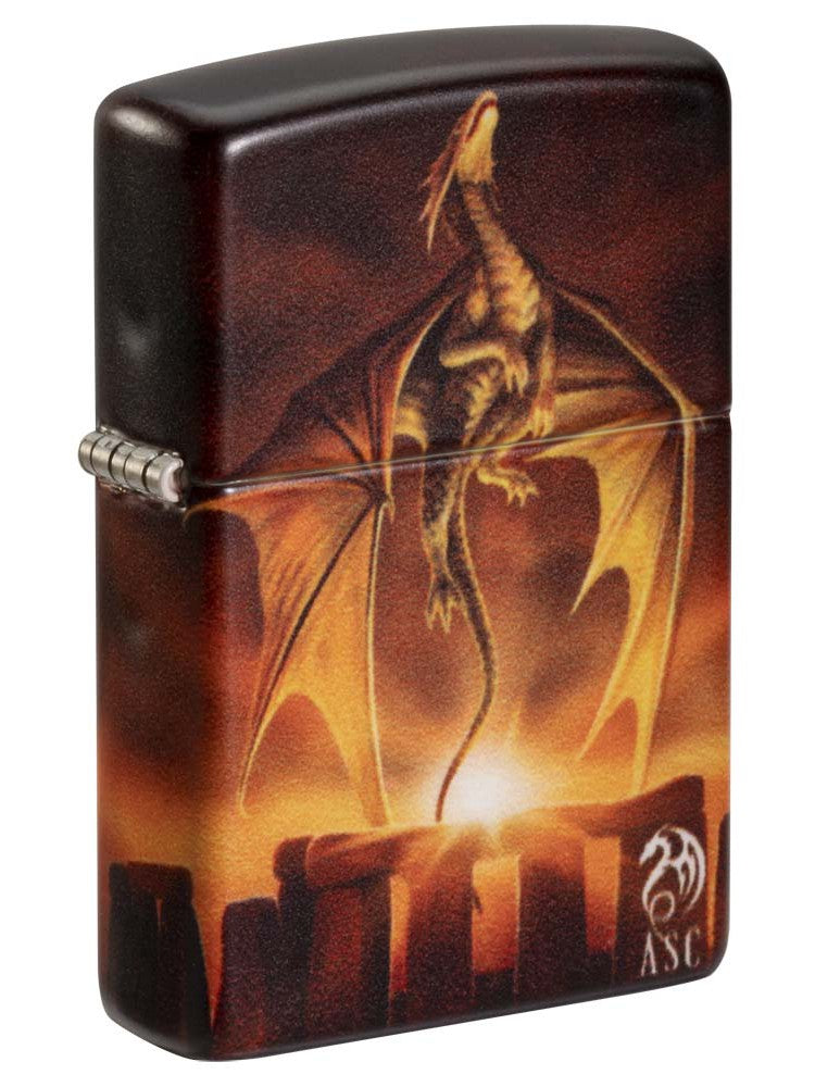 Zippo Lighter: Anne Stokes Dragon at Stonehenge - 540 Color 81196