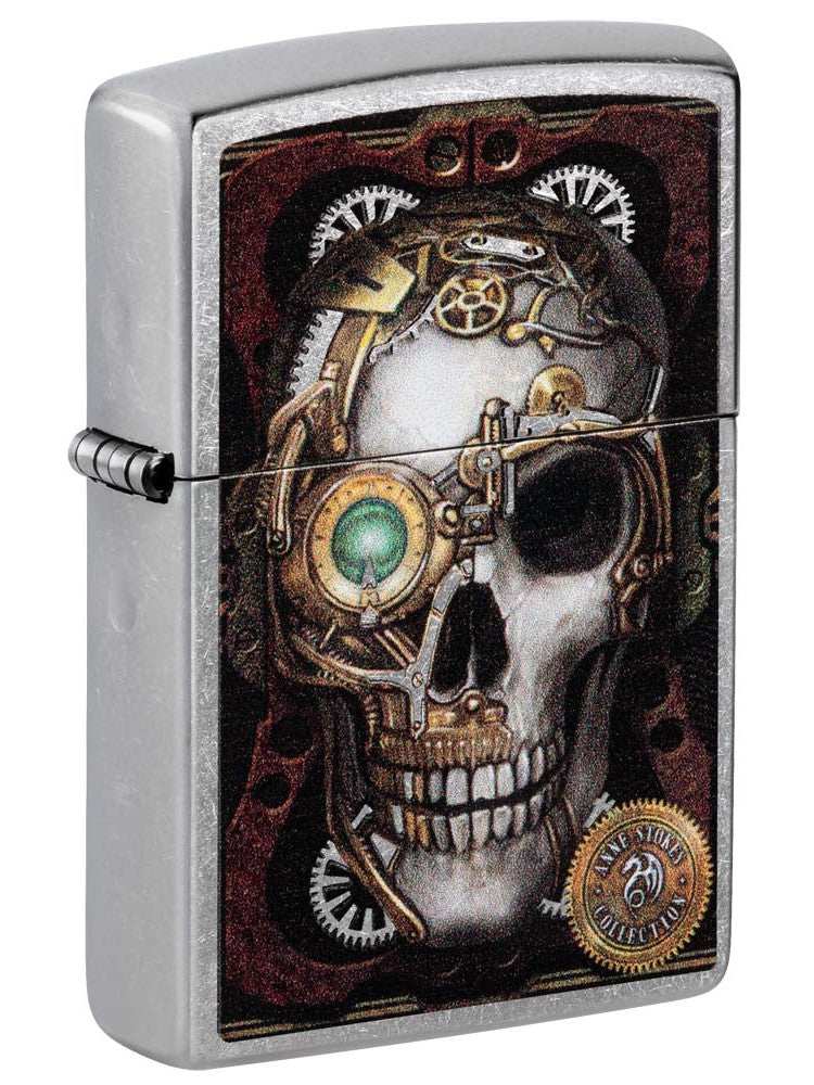 Zippo Lighter: Anne Stokes Steam Punk Skull - Street Chrome 81205