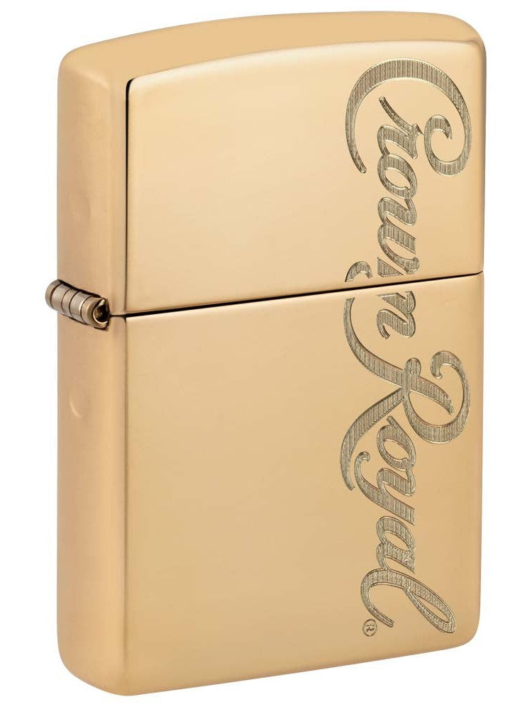 Zippo Lighter: Crown Royal Logo, Engraved - High Polish Brass 81208