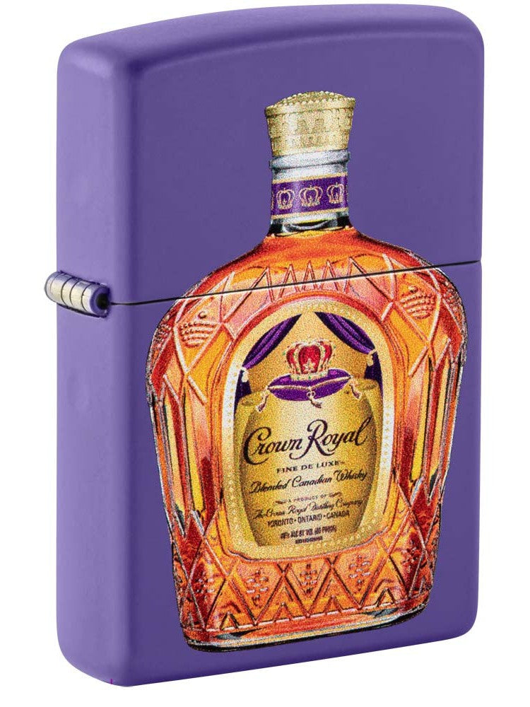 Zippo Lighter: Crown Royal Bottle - Purple Matte 81209
