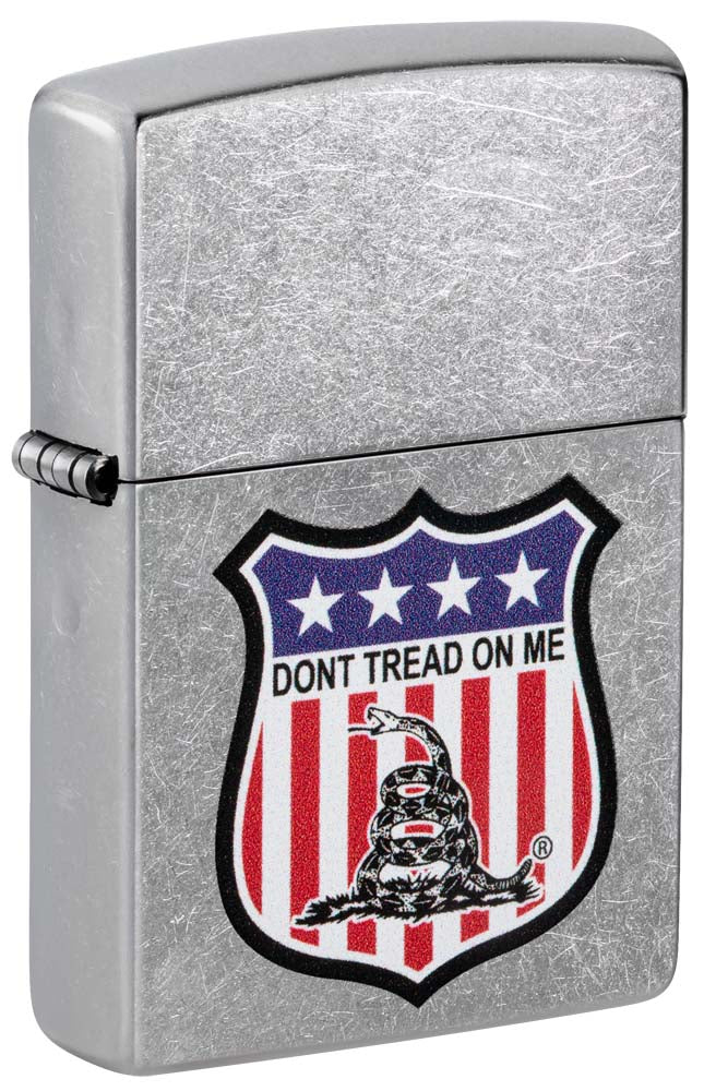 Zippo Lighter: Don't Tread on Me Road Sign - Street Chrome 81210
