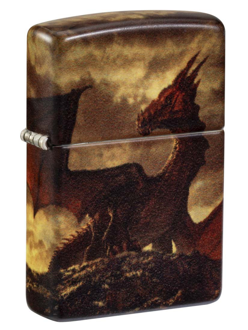 Zippo Lighter: Dragon on Rock - 540 Color 81264