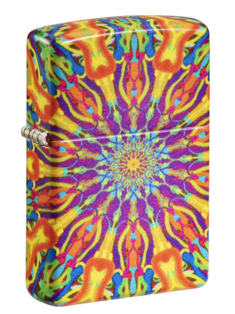 Zippo Lighter: Psychedelic Design, 540 Color - Glow In The Dark 81291