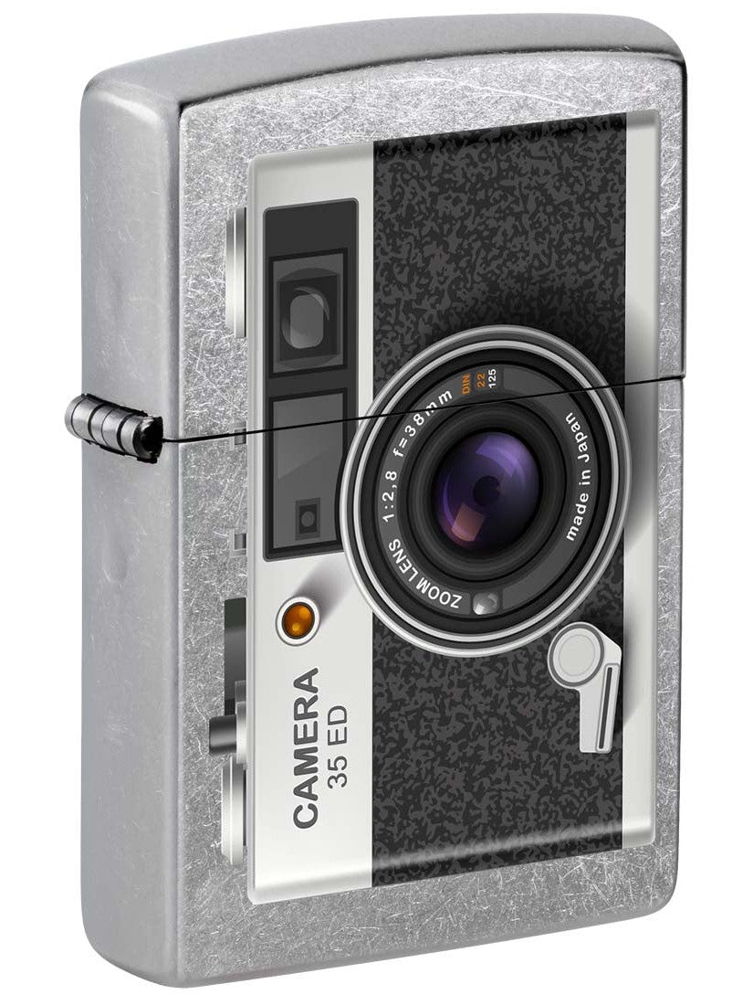 Zippo Lighter: 35mm Camera - Street Chrome 81318
