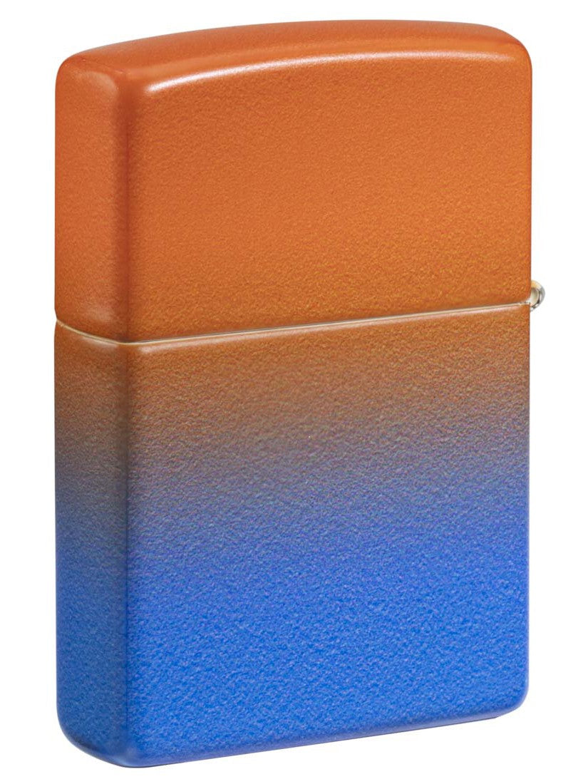 Zippo Lighter: Orange and Blue Ombré Design - 540 Color 81324