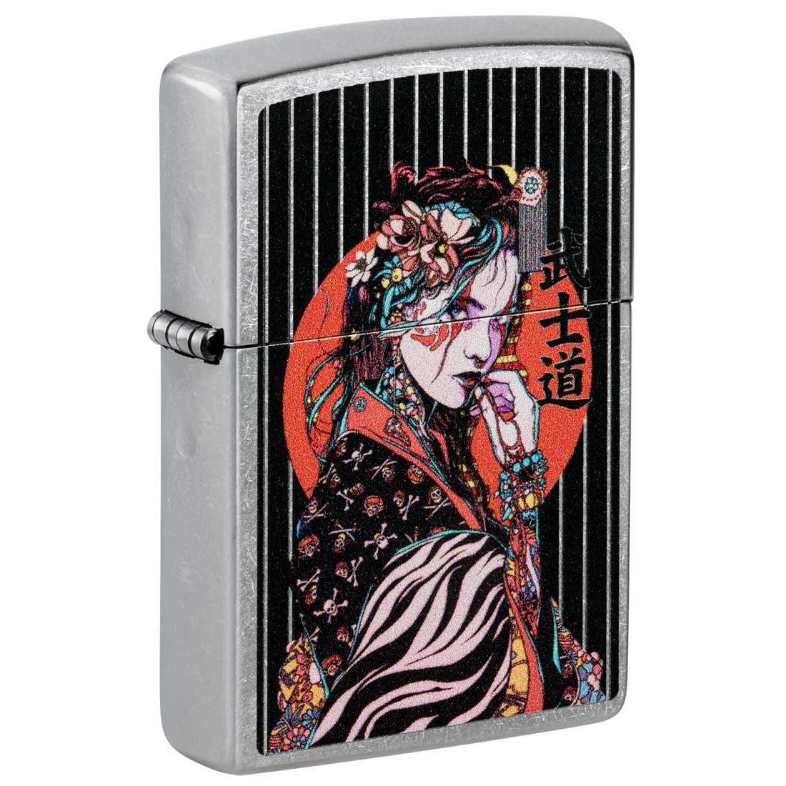 Zippo Lighter: Japanese Geisha Girl - Street Chrome 81417 – Lucas