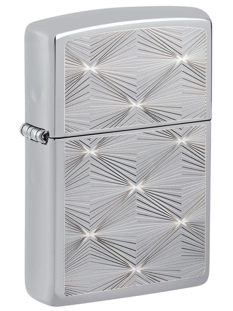 Zippo Lighter: Engraved Design - High Polish Chrome 81442