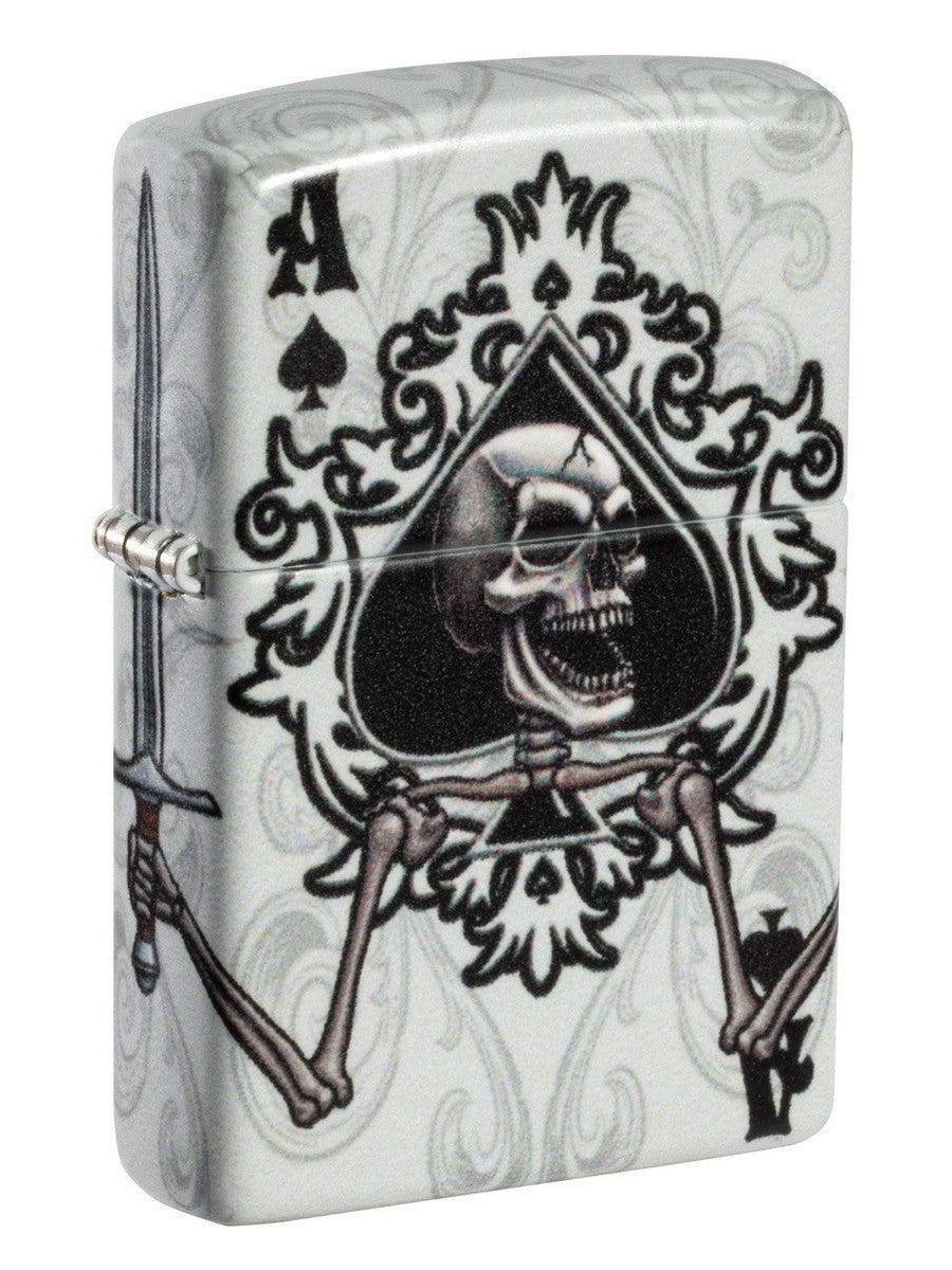 Zippo Lighter: Ace of Spades with Skull - 540 Color 81478